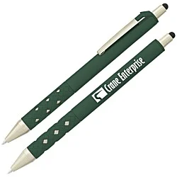 Cali Click Soft Touch Stylus Gel Pen - Matte Gold