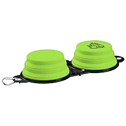 Tag Along Dual Collapsible Pet Bowl