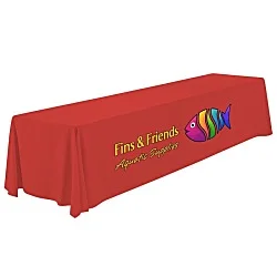 Serged Open-Back Polyester Table Throw - 12 feet