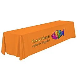 Serged Open-Back Polyester Table Throw - 12 feet