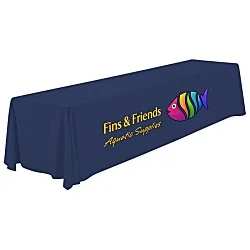 Serged Open-Back Polyester Table Throw - 12 feet