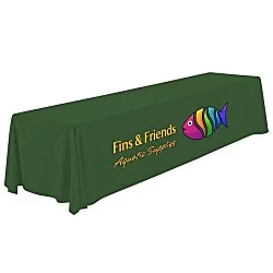 Serged Open-Back Polyester Table Throw - 12 feet