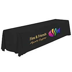 Serged Open-Back Polyester Table Throw - 12 feet