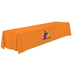 Serged Open-Back Polyester Table Throw - 16 feet