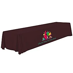 Serged Open-Back Polyester Table Throw - 16 feet