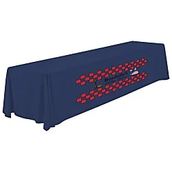 Serged Closed-Back Polyester Table Throw - 12 feet
