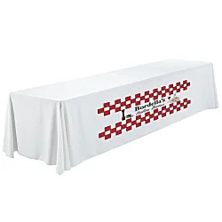 Serged Closed-Back Polyester Table Throw - 12 feet