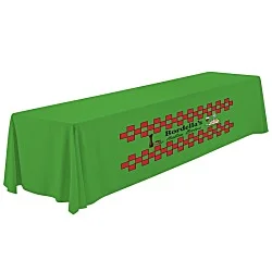 Serged Closed-Back Polyester Table Throw - 12 feet