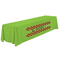 Serged Closed-Back Polyester Table Throw - 12 feet