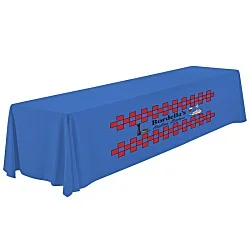 Serged Closed-Back Polyester Table Throw - 12 feet