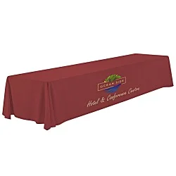 Serged Closed-Back Polyester Table Throw - 16 feet