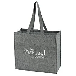 Structured Cotton Shopper Tote with Interior Lamination