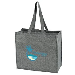 Structured Cotton Shopper Tote with Interior Lamination - Full Color