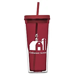 Vast Acrylic Tumbler with Straw - 21 oz. - 24 hr