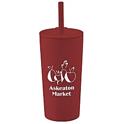 Parade Vacuum Tumbler with Straw - 20 oz. - 24 hr