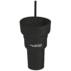 Team 365 Stadium Tumbler with Straw and Snack Bowl - 28 oz. - 24 hr.