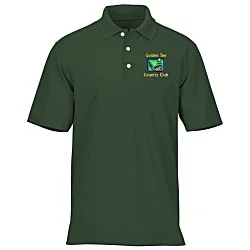 Dry Zone Stain Release Mini Grid Polo - Men's