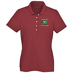 Dry Zone Stain Release Mini Grid Polo - Ladies'