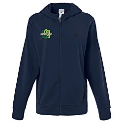 adidas Game & Go Fleece Full-Zip Hooded Sweatshirt - Ladies'