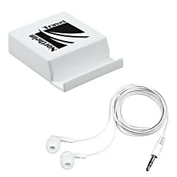 Phone Stand with Compartment - Earbuds