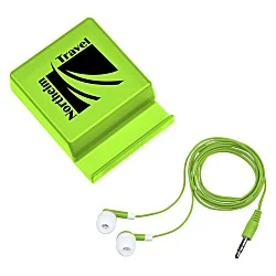 Phone Stand with Compartment - Earbuds