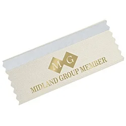 Badge Ribbon with Double Sided Tape - 2 inches x 4 inches
