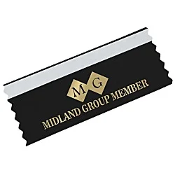Badge Ribbon with Double Sided Tape - 2 inches x 4 inches