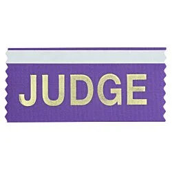 Stock Badge Ribbon with Double Sided Tape - 2 inches x 4 inches