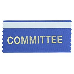 Stock Badge Ribbon with Double Sided Tape - 2 inches x 4 inches