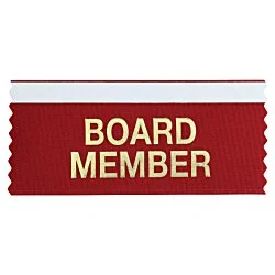 Stock Badge Ribbon with Double Sided Tape - 2 inches x 4 inches