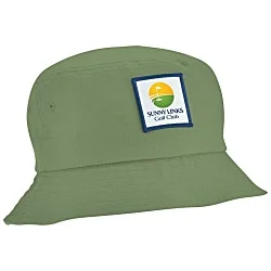 Short Brimmed Bucket Hat - Full Color Patch