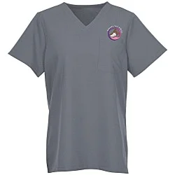 Hanes Essentials V-Neck Pocket Scrub Top - Ladies'
