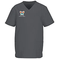 Hanes Essentials V-Neck Three Pocket Scrub Top - Men's