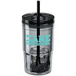 Clarity Acrylic Tumbler with Straw - 16 oz.