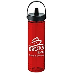 Halcyon Water Bottle with Folding Flip Straw Lid - 24 oz.