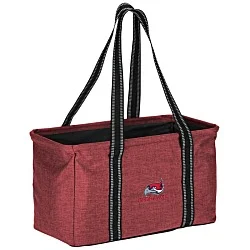 Junior Heathered Utility Tote - Embroidered