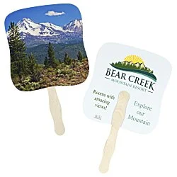 Mountain Peak Reflections Hand Fan