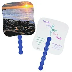 Sunset Shores Hand Fan