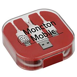 Novi Duo Charging Cable with Phone Stand - USB-C - 24 hr