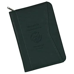 Enterprise Junior Zippered Padfolio - Debossed