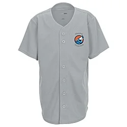 Performance Tough Mesh Full Button Jersey - Youth - Embroidered