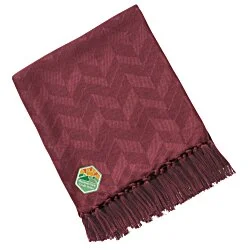 Textured Herringbone Woven Blanket