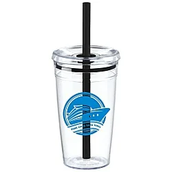 Anna Acrylic Tumbler with Straw - 15 oz.