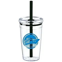 Anna Acrylic Tumbler with Straw - 15 oz.