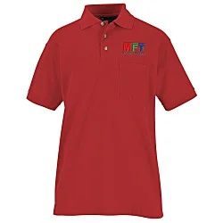 Blue Generation Stain-Resistant Pocket Polo - Men's