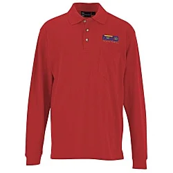 Superblend Pique Long Sleeve Pocket Polo - Men's