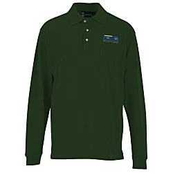 Superblend Pique Long Sleeve Pocket Polo - Men's