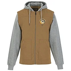 Duck Fleece 2fer Hooded Jacket