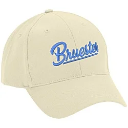 Brushed-Cotton 6-Panel Cap - 3D Puff Embroidery