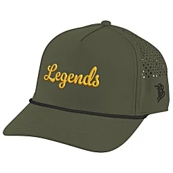 Branded Bills Bare Curved Rope Cap - 3D Puff Embroidery